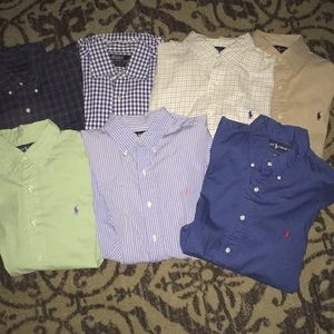 Polo Ralph Lauren lot long sleeves dress shirts.
